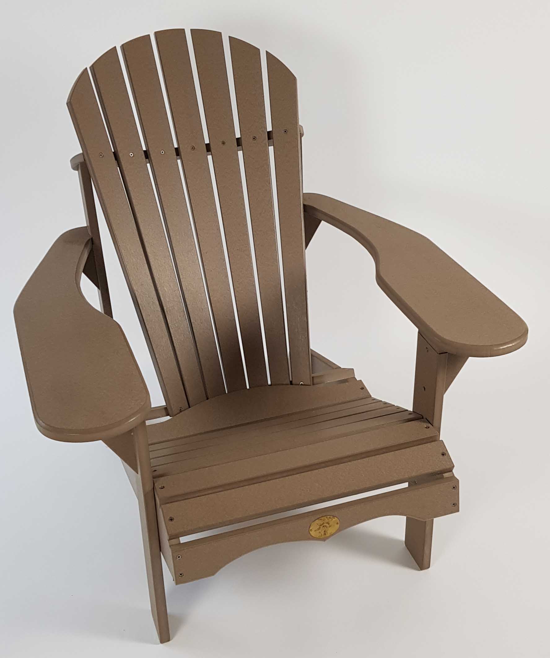 Composite Chair – Half gemonteerd, bruin